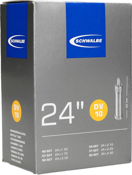 Schwalbe DV10 - Binnenband Fiets - Hollands Ventiel - 40 mm - 24 x 150 - 250 van Schwalbe — afbeelding 2