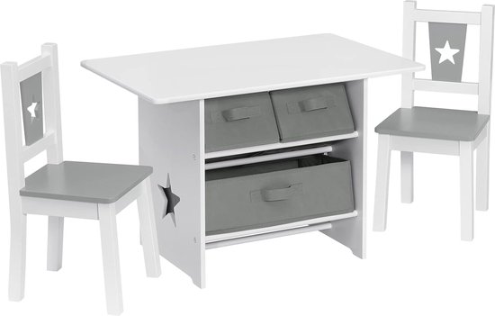 Van Dijk Toys houten tafel en 4 stoelen set | KIDS