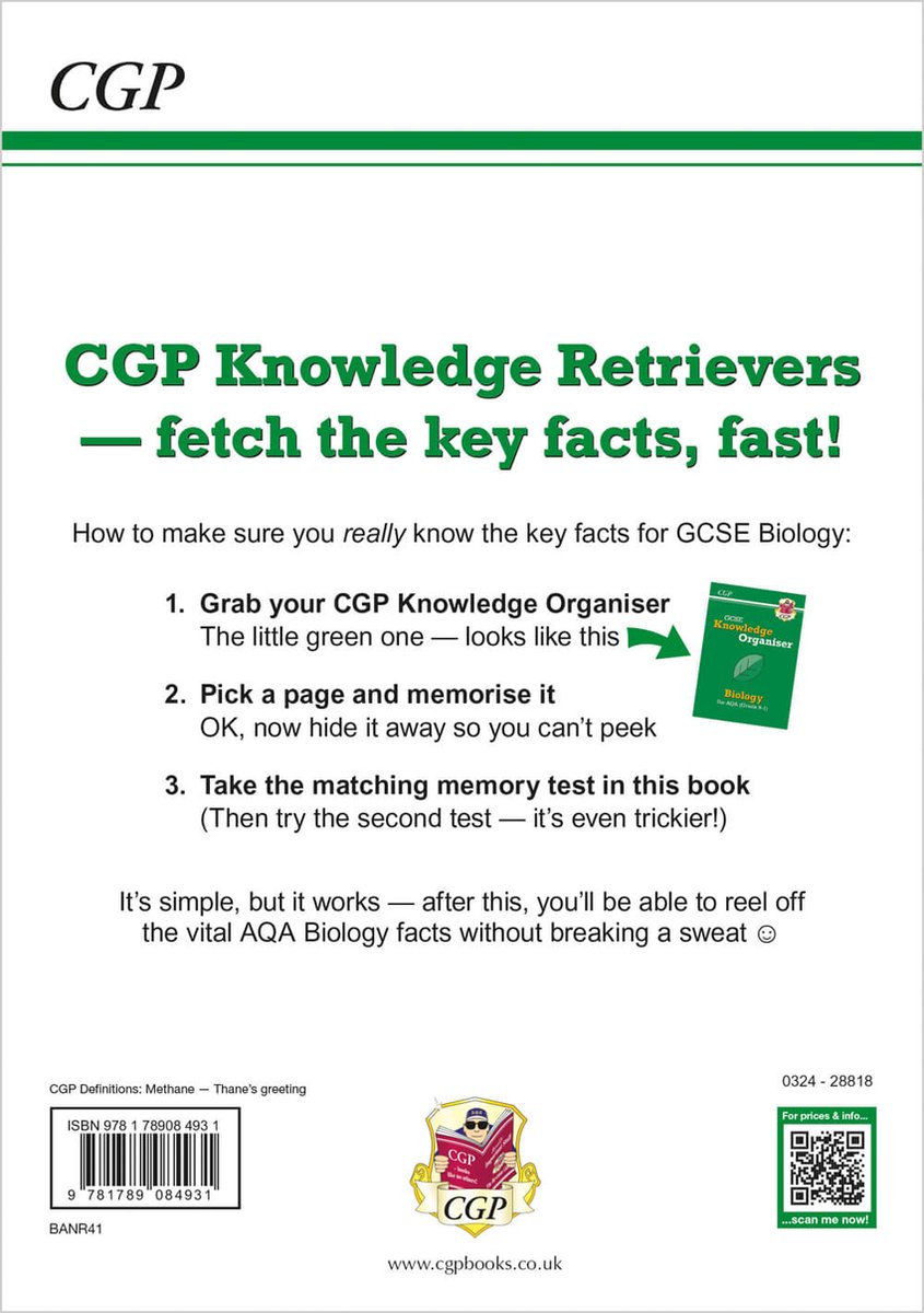 CGP AQA GCSE Biology- GCSE Biology AQA Knowledge Retriever ...