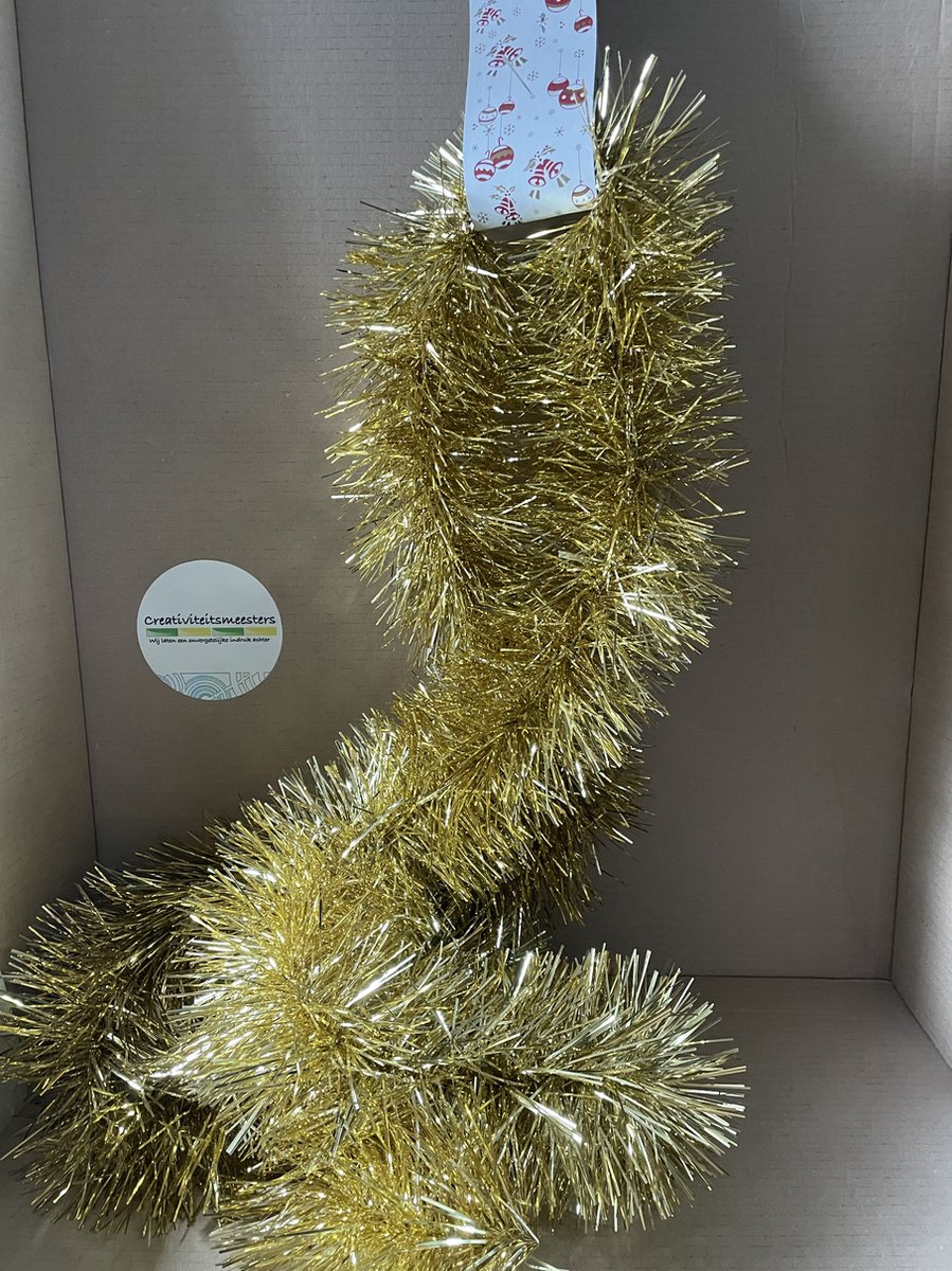 Kerstslinger Valtpino 2,5meter Goud