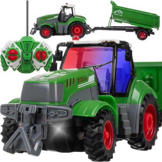 Tractor voor kinderen, RC tractor, speelgoed, tractor, op afstand bestuurbaar, voor kinderen, 2,4 GHz, 1:24, speelgoed, vrachtwagen, voor kinderen vanaf 5 6 7 8 9 10 jaar Tractor voor kinderen, RC tractor, speelgoed, tractor, op afstand bestuurbaar, voor kinderen, 2,4 GHz, 1:24, speelgoed, vrachtwagen, voor kinderen vanaf 5 6 7 8 9 10 jaar