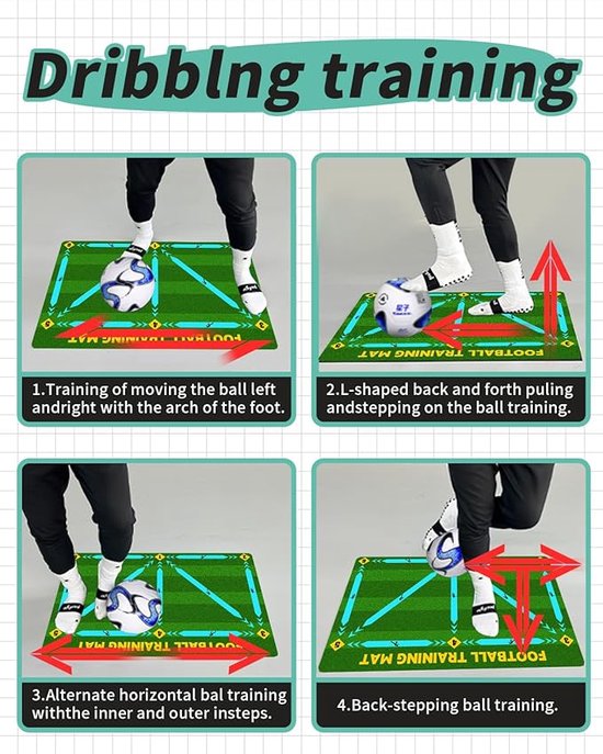 Tapis de football - Tapis de Voetbal - Équipement d'entraînement de Voetbal - Football - Junior - Tapis de Voetbal