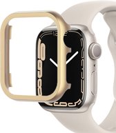 MY PROTECT - Hoesje Geschikt Voor Apple Watch 41mm - Aluminium Bescherm Case - Goud