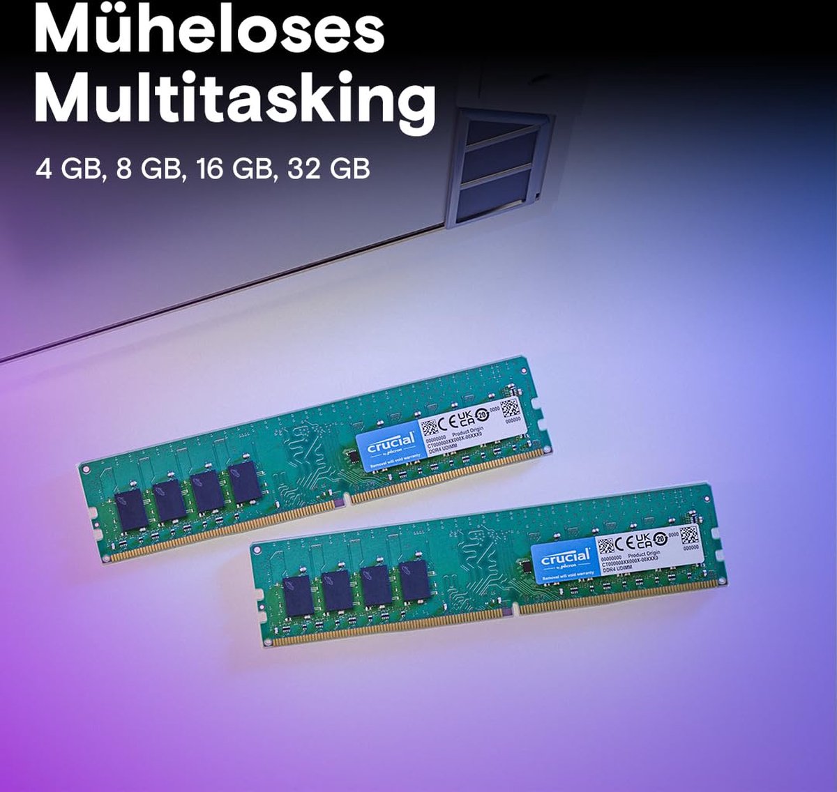 Crucial Ct8G4Dfs824A - Ram-Geheugen - 8Gb - Ddr4 - Dimm - - 1 X 8 Gb - afbeelding 5