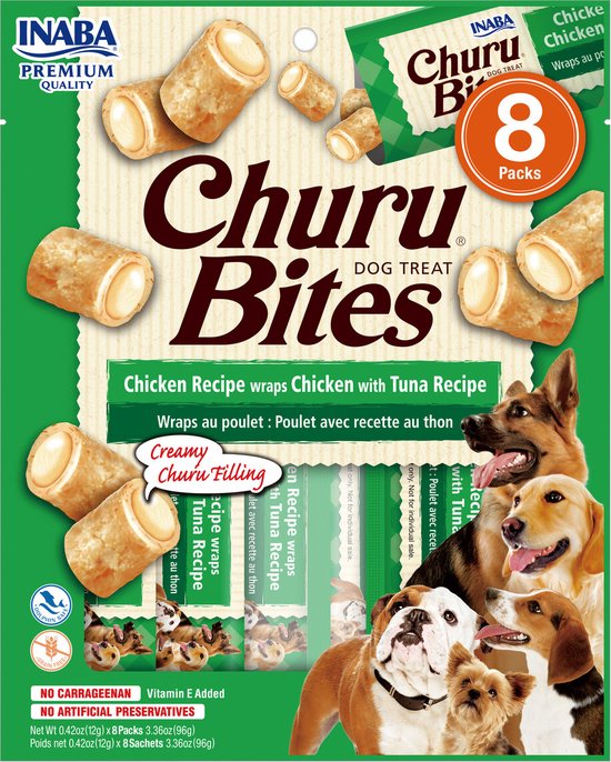 Ciao Hondensnack Churu Rolls Kip - Tonijn - 76 gr