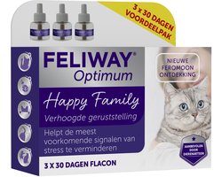 Feliway Optimum Navulling 3-Pack - Anti stressmiddel - 48 ml