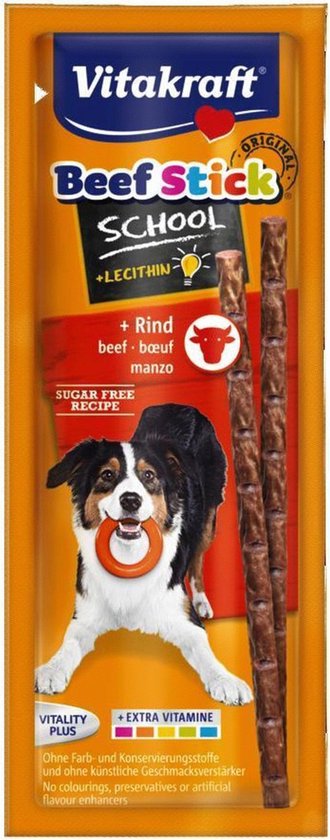Vitakraft Beefstick School - Hond - Snack - 10 sticks
