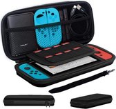 WiseGoods - Luxe Nintendo Switch Hoes - Beschermhoes - Case - Opberghoes Met Accessoires - Zwart