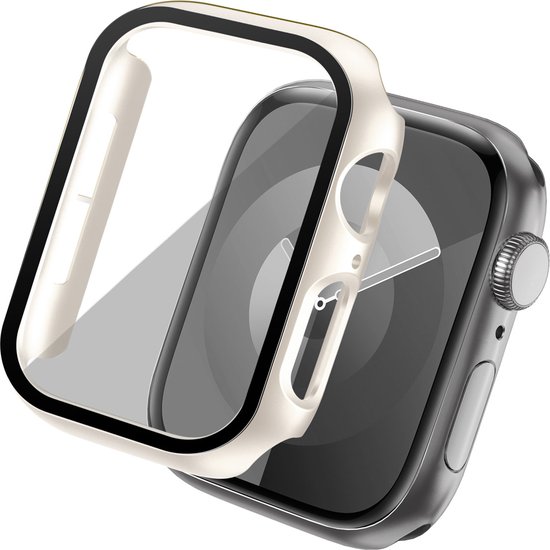 imoshion Screenprotector - Geschikt voor Apple Watch Series 4 / 5 / 6 / SE - 40mm - Full Cover Hard Case / Beschermend Hoesje - Sterrenlicht
