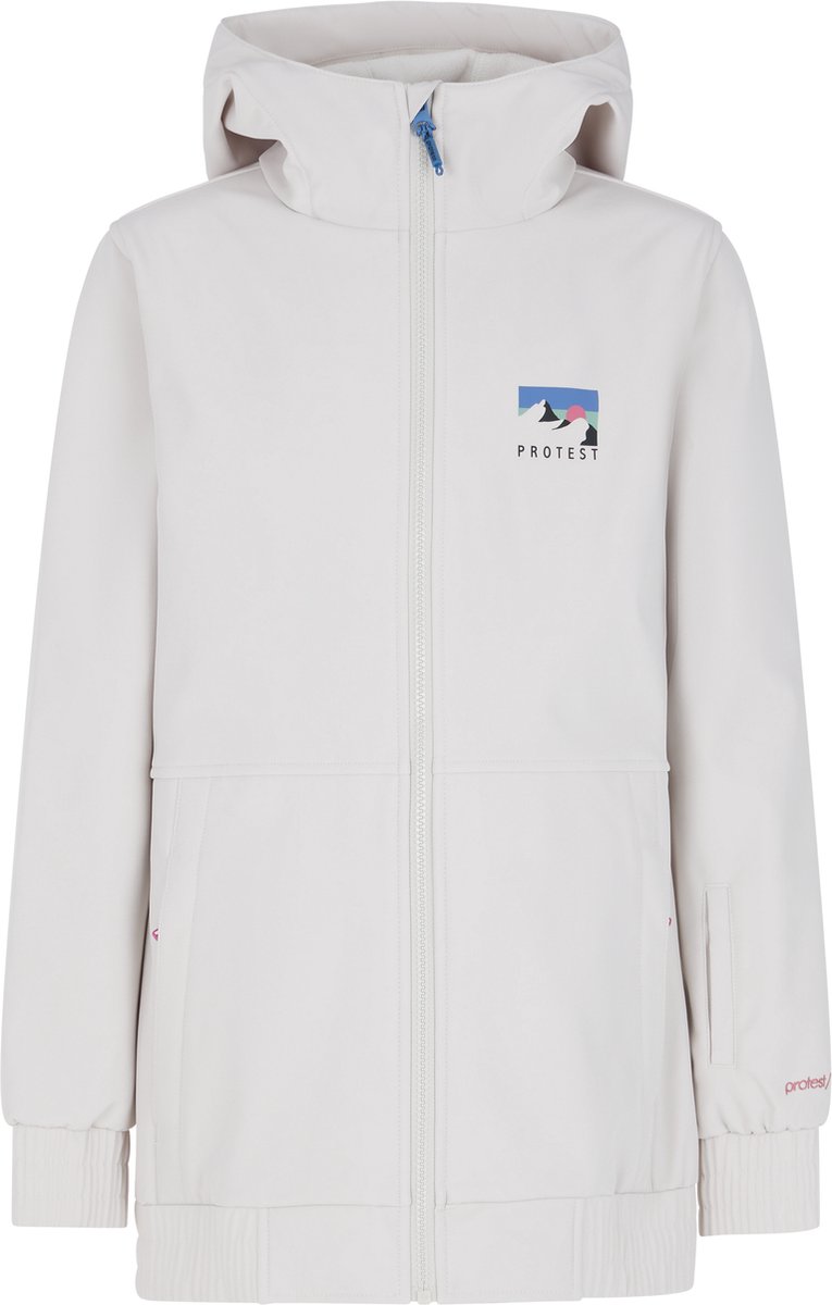Protest Prtsilvie Jr – Winterjas Meisjes – Waterafstotende afwerking – Skijas Kitoffwhite