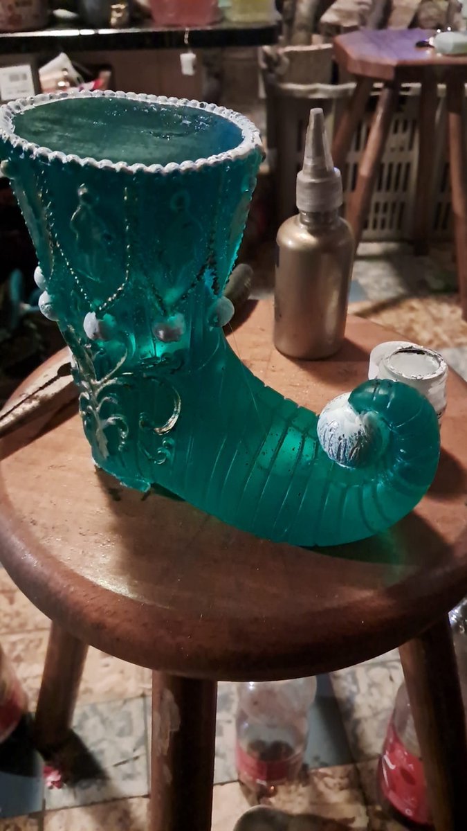 starwolf, lampje groen elfenschoentje, kerst, geschenk, decoratie