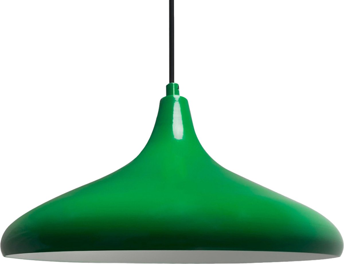Bamyum Hanglamp Champion Ø35cm Groen, E27, Scandinavisch Design, Keukenlamp, Hanglamp Woonkamer, Pendellamp Eettafel, Vintage Plafondlamp
