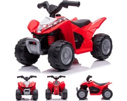 Elektrische kinderauto quad, 3km/h, kinderquad, meerijdende auto voor kinderen vanaf 18 maanden, ledlamp, speelgoed (Rood)