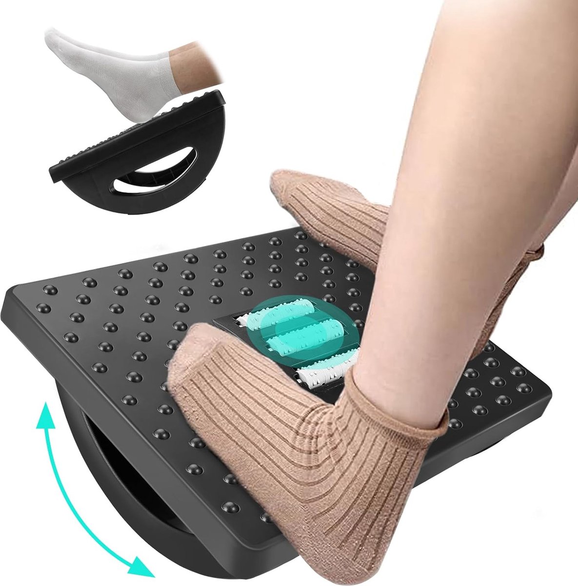 Lexium Voetensteun Bureau - Voetensteun Ergonomisch - Voetenkussen voor zithouding thuis of op kantoor