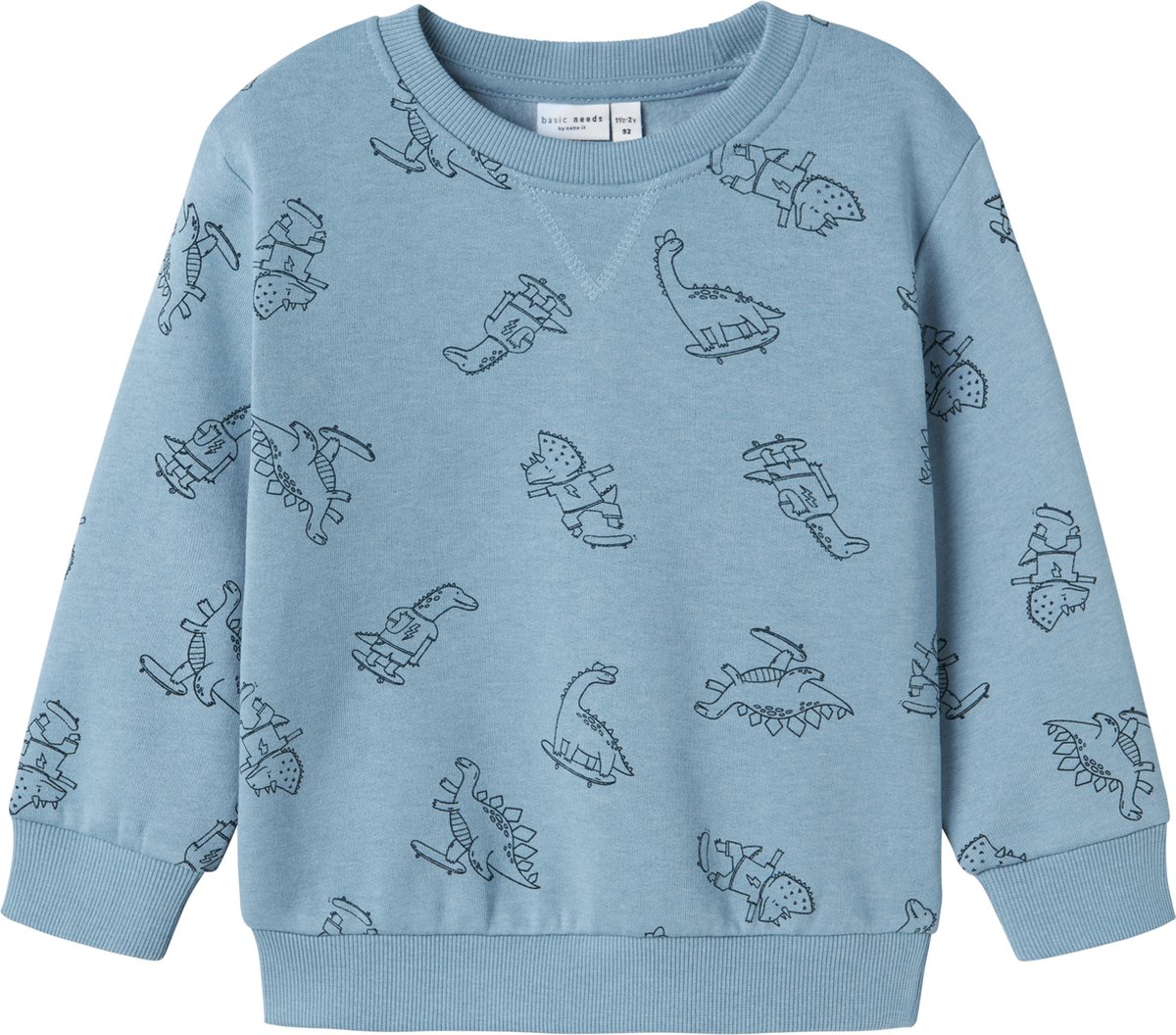 NAME IT - NMMVIMO LS NREG AOP SWEAT BRU - Jongens - Sweaters