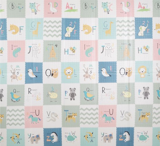 KiddyMoon Schuimmat baby Opvouwbaar 180x200x1 cm - Schuimmat Kindvriendelijk - Ideaal Voor Binnen - Antislipmat voor kinderen - Speelkleed groot - Vioermat foam - Bruin Olifant van KiddyMoon — afbeelding 3