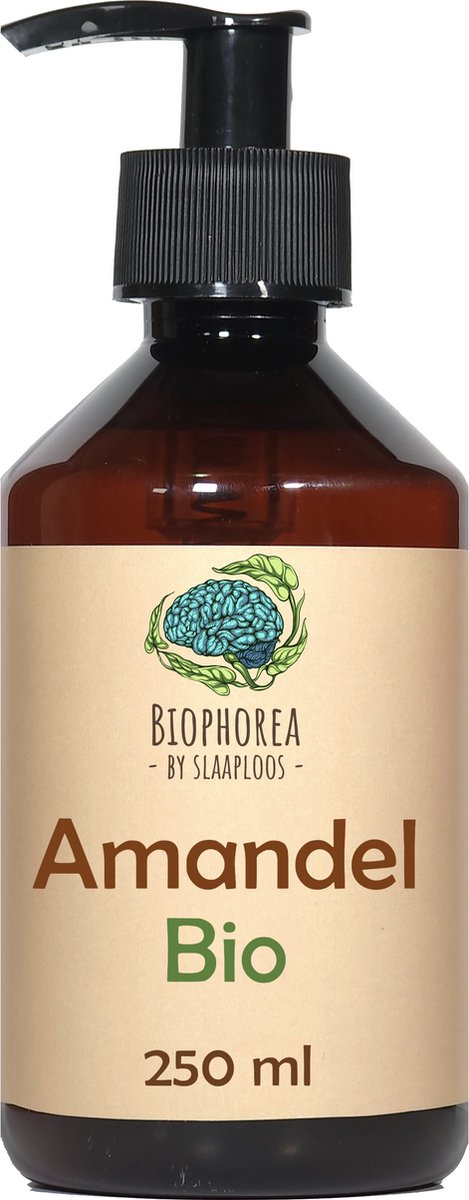 Goedkoopste Slaaploos Amandel Olie - 250ml - 100 Puur Biologisch Koudgeperst Oil - Biophorea Zoete Amandelolie - Basisolie voor etherische oliën