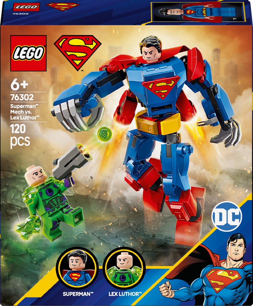LEGO DC Superman mecha vs Lex Luthor  76302