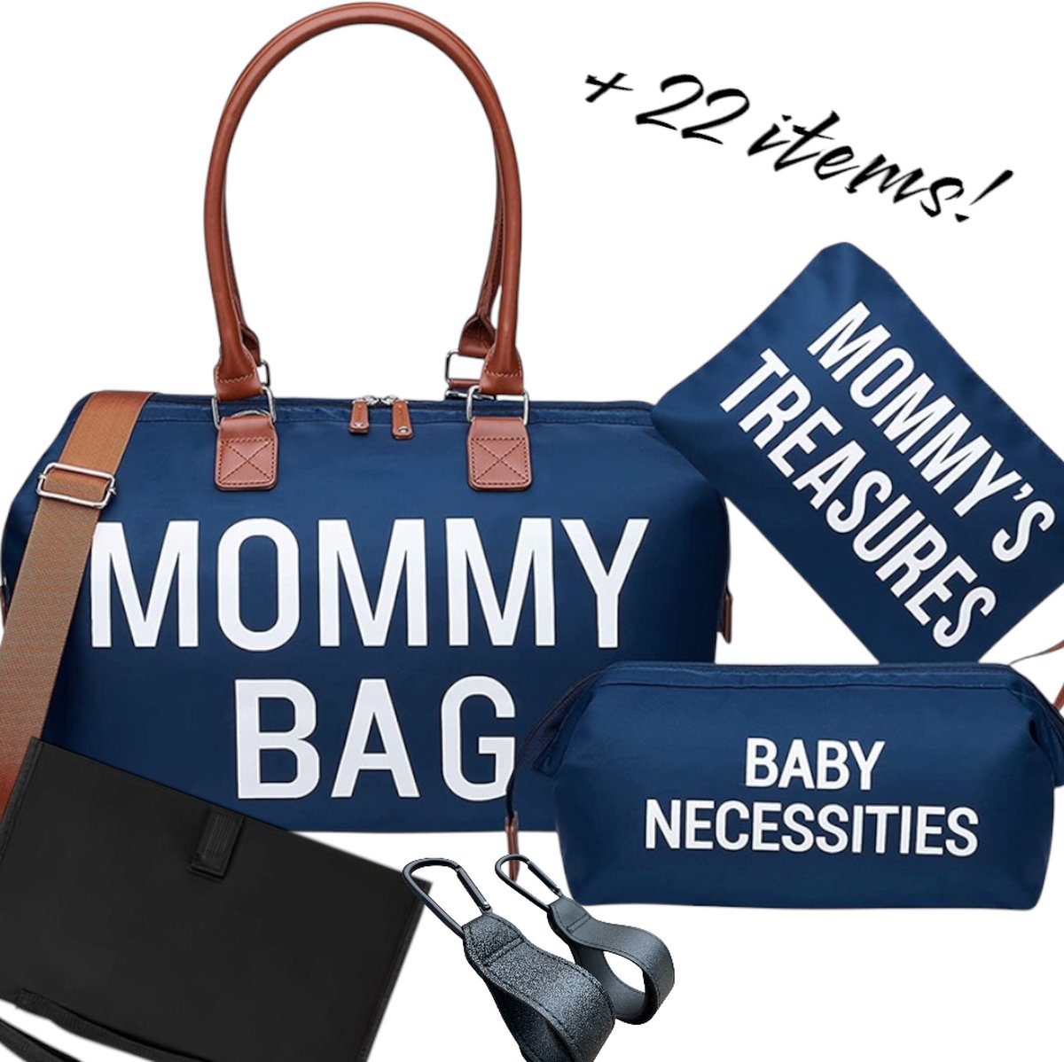Goedkoopste Jaxx - Luiertas - inclusief 22 essentiele benodigheden - kinderwagen haken-geisoleerde flessenvakjes – Luiertassen – Verzorgingstas – Luier Organizer-Luieretui–Kraamcadeau–Kraampakket-Kraampakketten - Baby Cadeau - Kraamkado meisje - Kraamkado j