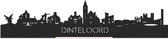 Skyline debout Dinteloord Bois Zwart - 60 cm - Décoration d'intérieur design - Décoration à poser et à suspendre - Plus de villes disponibles - Cadeau pour lui - Cadeau pour elle - Anniversaire - Pendaison de crémaillère - Intérieur - WoodWideCities