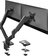 Monitor arm 2 schermen - Audizio CMA20G monitor beugel - 17 tot 32 inch beeldschermen - Met gasveer