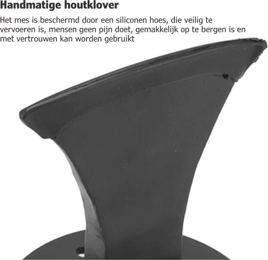 Houtklover - Houtsplijter - Houtkliever - Kloofmachine - Houtklover Voor Aanmaakhout - Voor Kleine Open Haard of Houtkachel - Praktisch Gereedschap van Houtvision — afbeelding 4