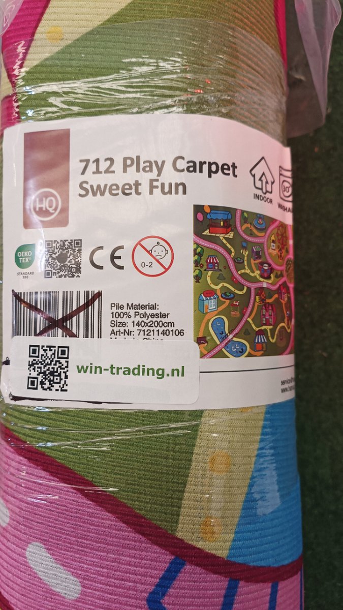 speelkleed sweet fun - speeltapijt - 140 x 200 cm - antislip speelmat - kindertapijt — afbeelding 3