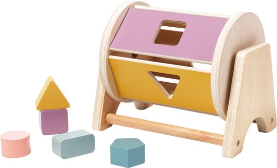 Shape Rolling Drum, Montessori Speelgoed voor 1-jarigen, Baby Speelgoed 1 jaar, Montessori Speelgoed, Baby Speelgoed, Myka's