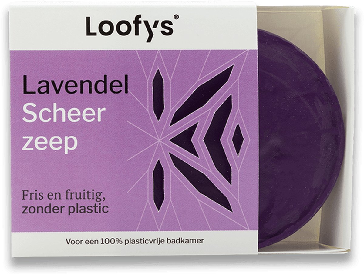 Goedkoopste Loofys® - 0 Plastic Scheerzeep Voor Alle Huidtypen - Lavendel- Voordeelverpakking - 100 Vegan - Loofys