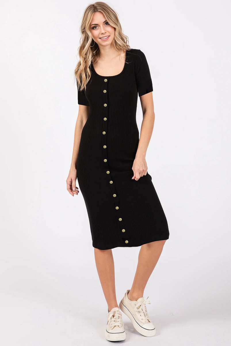 Starry Indigo - Dames Gebreide jurk