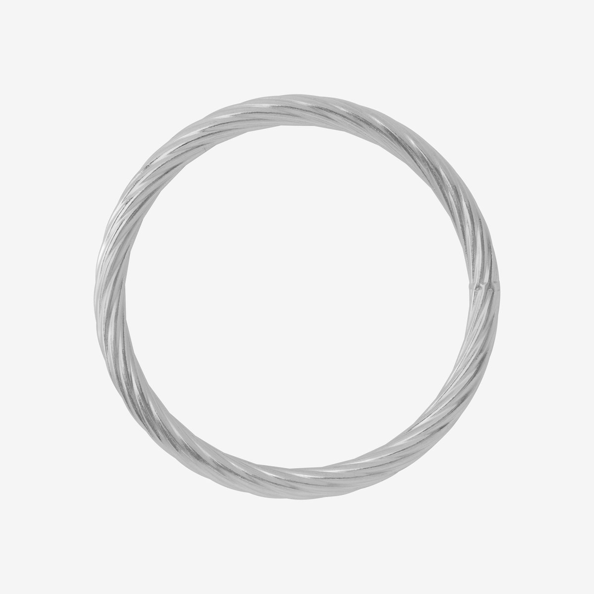 Essenza Twisted Bangle Bracelet Silver