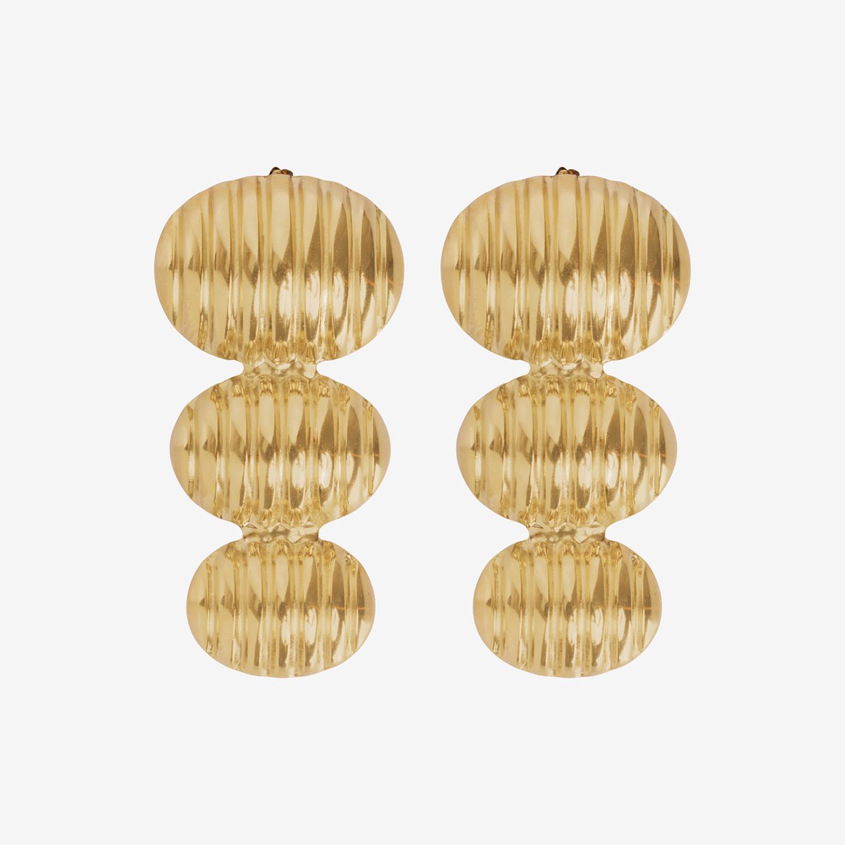 Essenza Large Bubble Earrings Gold