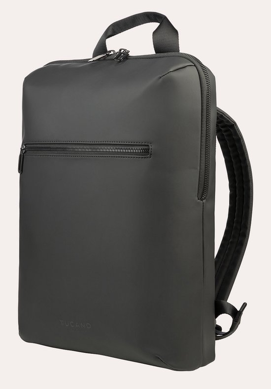 Tucano Gommo Rugzak MacBook max. 16 – Met Trolleyband – Intern Laptopvak – Extern Vak voor Accessoires - Zwart