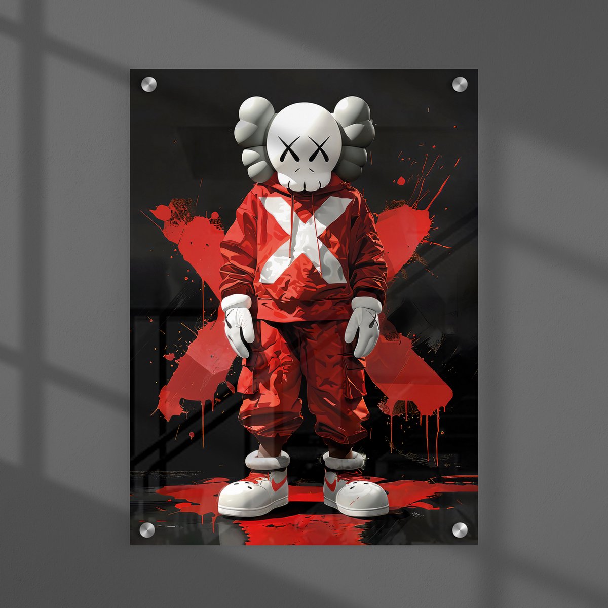 Kaws ポスター KAWS X Limited Edition - Pop art op acrylglas - Modern - 70x50 cm