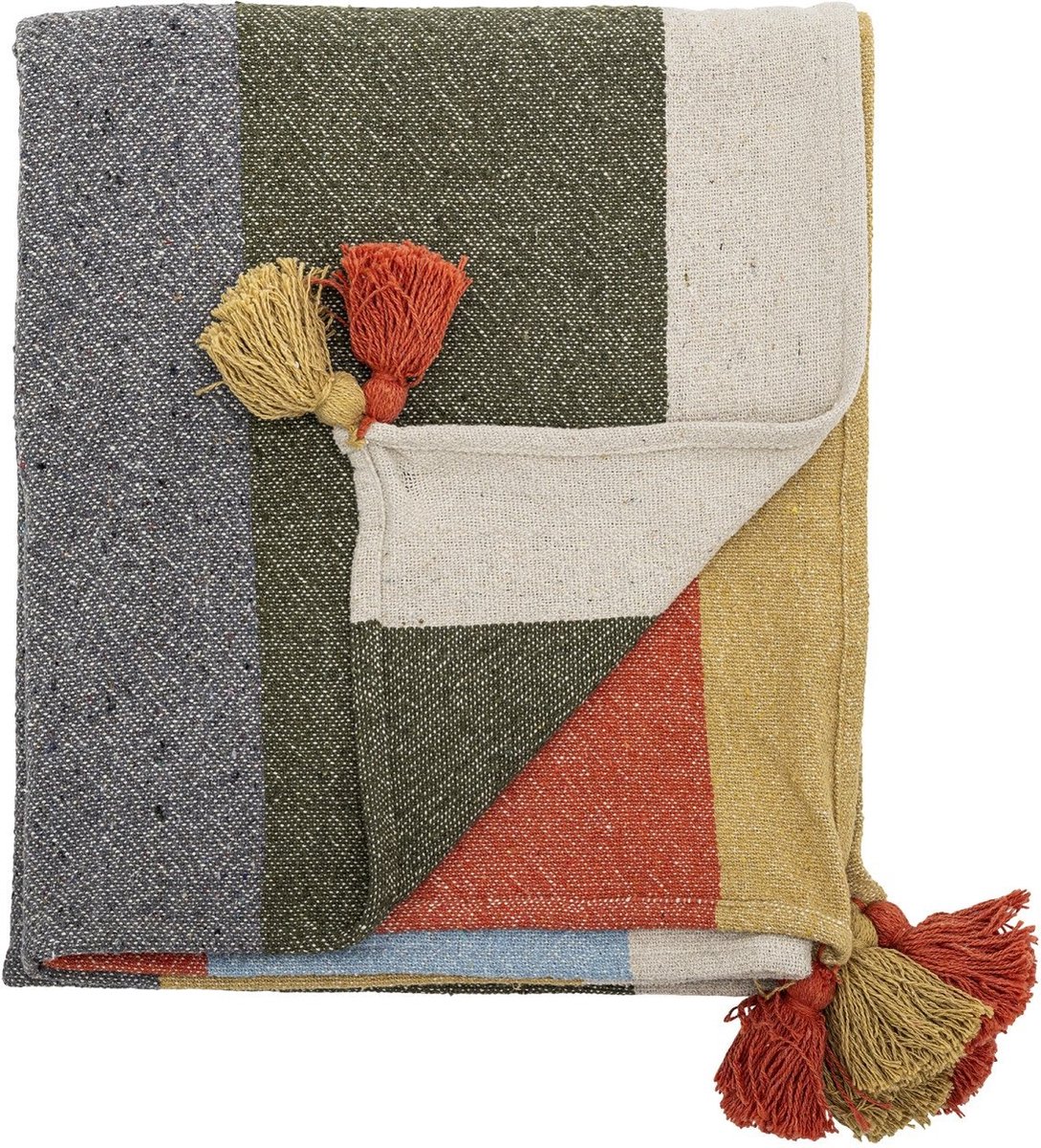 Plaid Druento geel – 160 x 0,5 x 130 cm