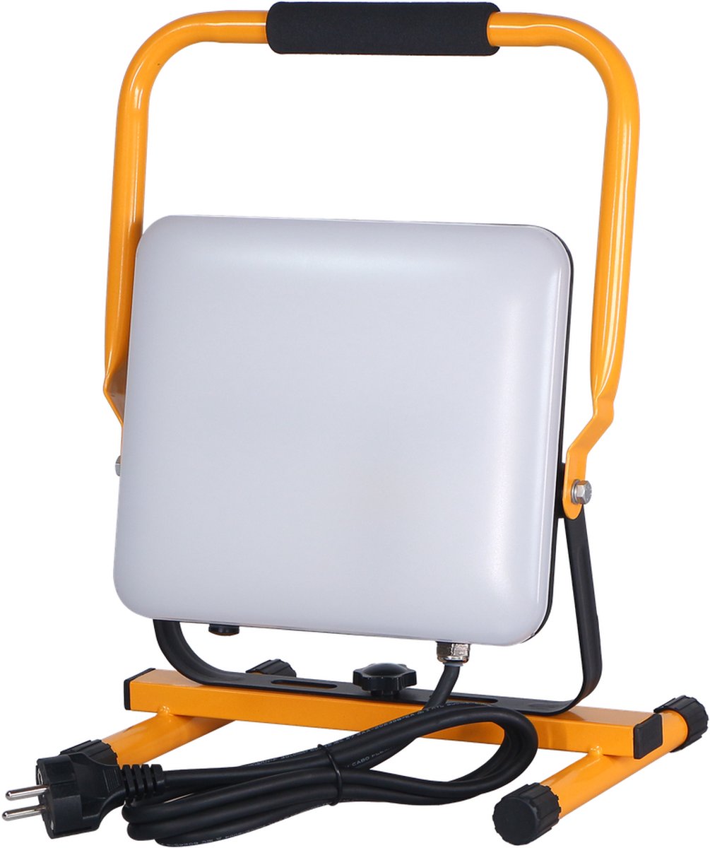 LED Werklamp -Bouwlamp - IP65 Stootvast - 100W 10000lm - 6400K Helder wit - incl. 150cm Aansluitstekker