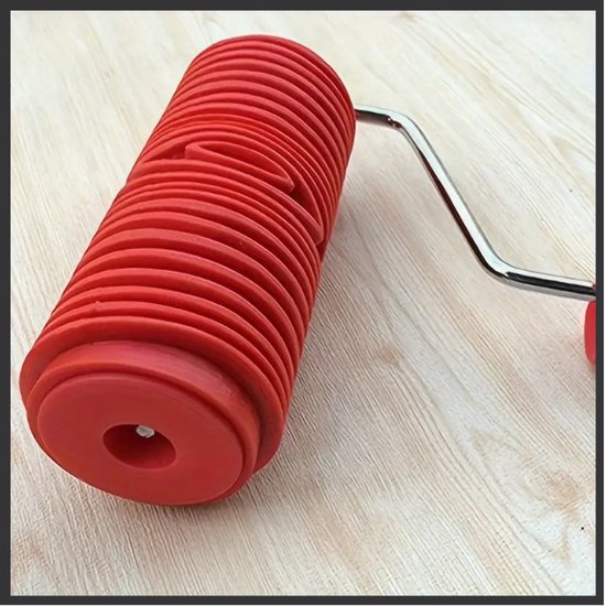 Roller à structure à grain de bois ZERO 90® - Rouleau peigne à grain de bois - Grain de bois - Grain de Wood - Rouleau à grain de bois - Brosse à grain de bois - Créer du grain de bois dans la Peinture