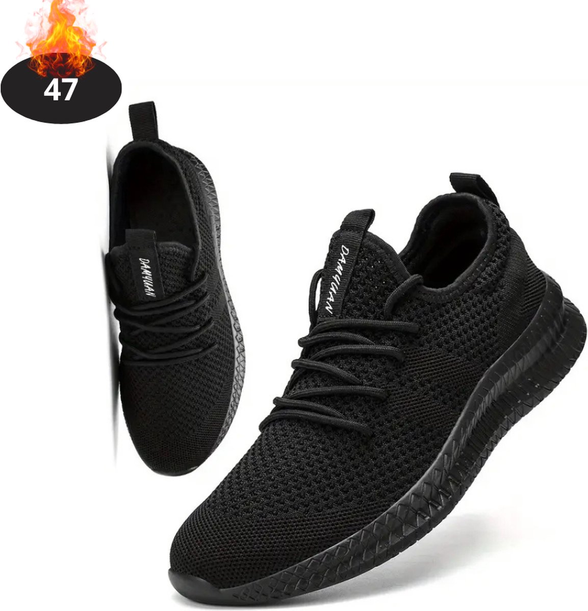 Livano Schoenen Heren Sneakers Comfortabel Sportief Casual Volwassen Zwart