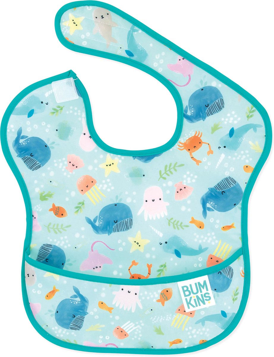 Bumkins - SuperBib® Baby Slab - Ocean Life (6-24 maanden)