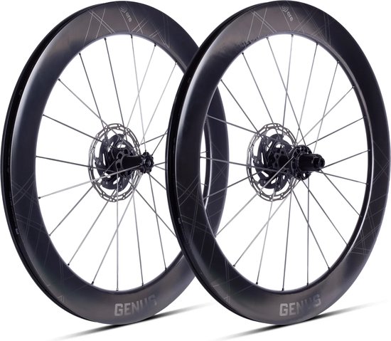 Ere Research II CL45 Carbon Disc Wielset Shimano - 28 Inch - Racefiets - Fietswielen - Fietsaccessoires - Wiel Tubeless Band - Wielen Fiets - Carbon Fietswielen - Zwart