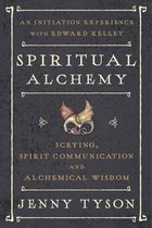 Boek met de titel Spiritual Alchemy, met een afbeelding van een draak en tekst.