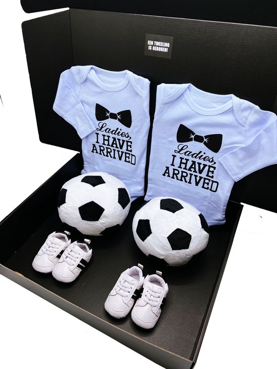 Kraamcadeau tweeling jongen - cadeau geboorte tweeling - kan ook rechtstreeks als cadeau worden verstuurd - maternity twins van FONDOU. — afbeelding 3