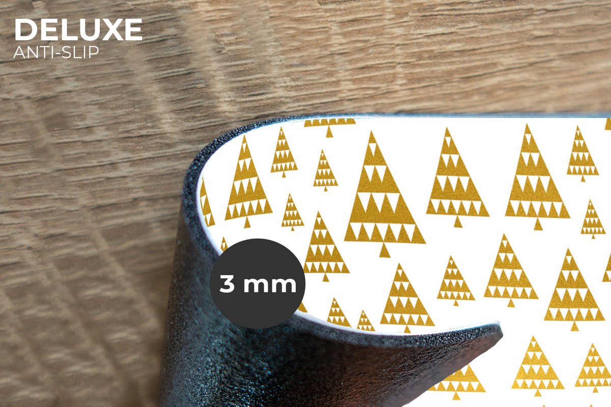 Kerst placemats - Kerstboom - Design - Winter - Onderlegger - 45x30 cm - 6 stuks - Tafeldecoratie Kerstmis - Kerstdecoratie tafel - Tafelversiering – foto 5