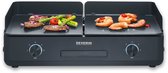 Bol.com Severin PG 8569 - Plancha BBQ Grill SUAVE - Twee aparte verwarmingszones - Keramische coating - 240 °C aanbieding