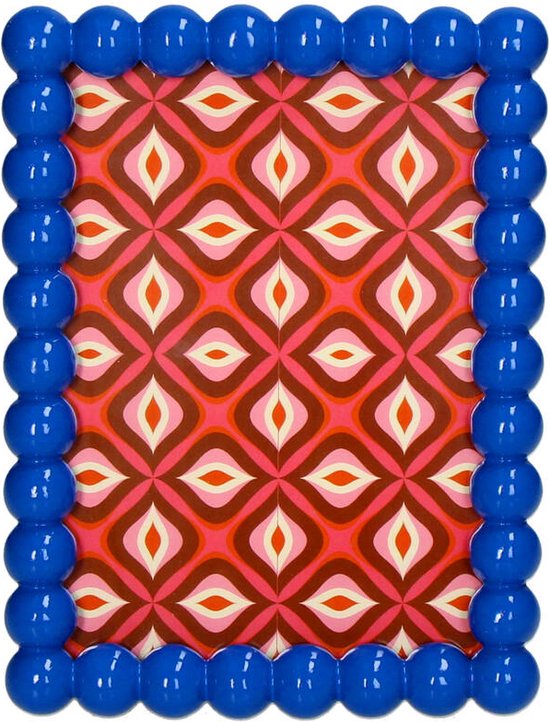 Cadre Photo Perles Polyrésine Blauw 13x18cm