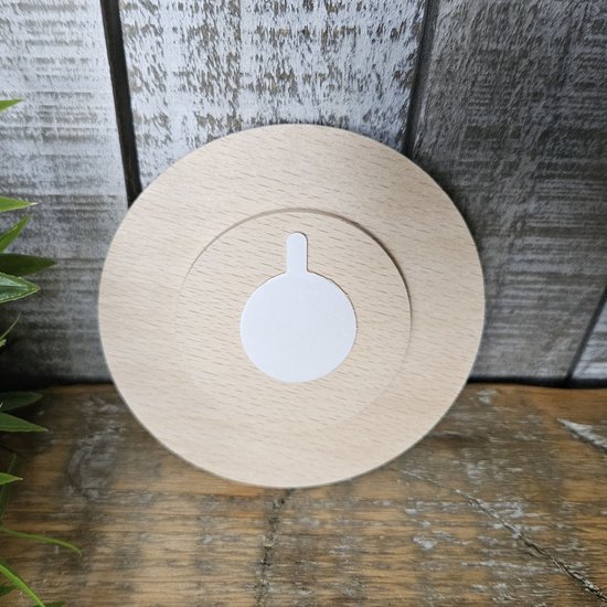 Dierenlijstje beuken egel - cadeau baby - decoratie babykamer - kinderkamer - kraamcadeau - Kerst - Sinterklaas - decoratie - houten gift - houten cadeau — afbeelding 3