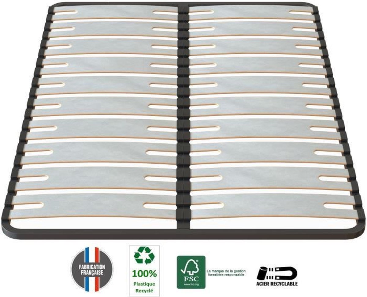 SEDAC OPTISIZE bedbodem 140 x 190 - Extra breed lattenbodem 141 mm dik