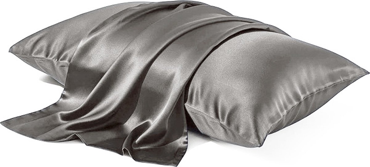 Silkmood Luxe Zijde Kussensloop – 100% Premium Pure Moerbeizijde van de Hoogste Kwaliteit 6A, 22 Momme,, 50x60cm, Sonic grijs
