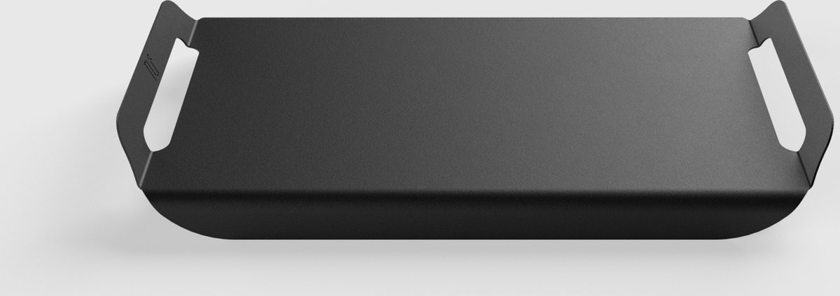 Dienblad Lugo | Zwart | Aluminium | dubbelzijdig | Uniek design | L59xB32XH5 cm