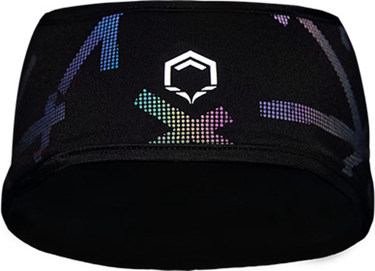 Bee Safe | Reflective Hoofdband | Multi colour reflectie print | hardloop hoofdband | sport oorwarmer | headband | hoofdband voor koude oren